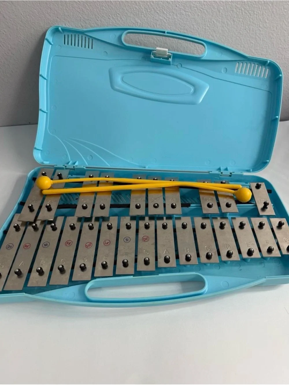Glockenspiel Carry Case - Light Blue Portable Case
